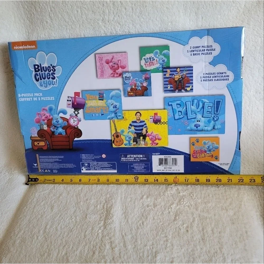 New large Nickelodeon Blue's Clues & You 8-Puzzle Pack